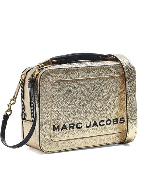 the metallic textured box bag|Marc Jacobs The Metallic Textured Mini Box Bag .